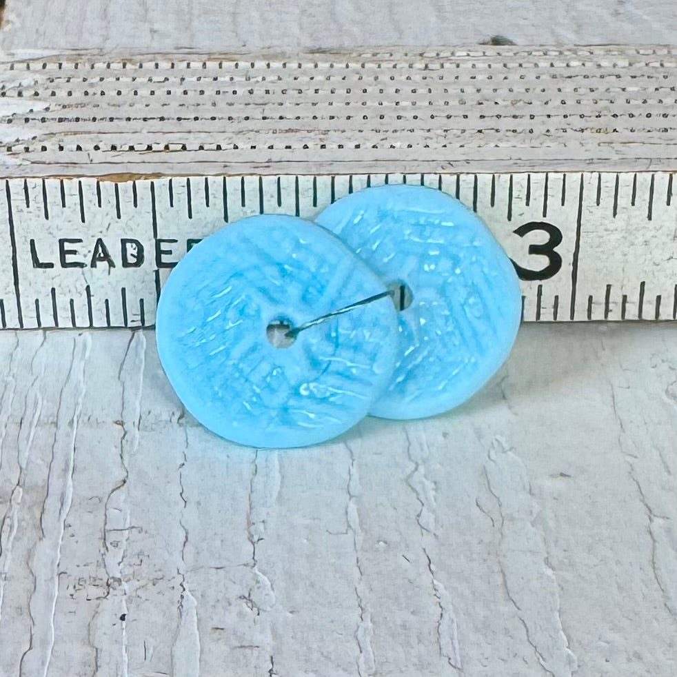 TEXTURED DISCS - Shiny Light Sky Blue