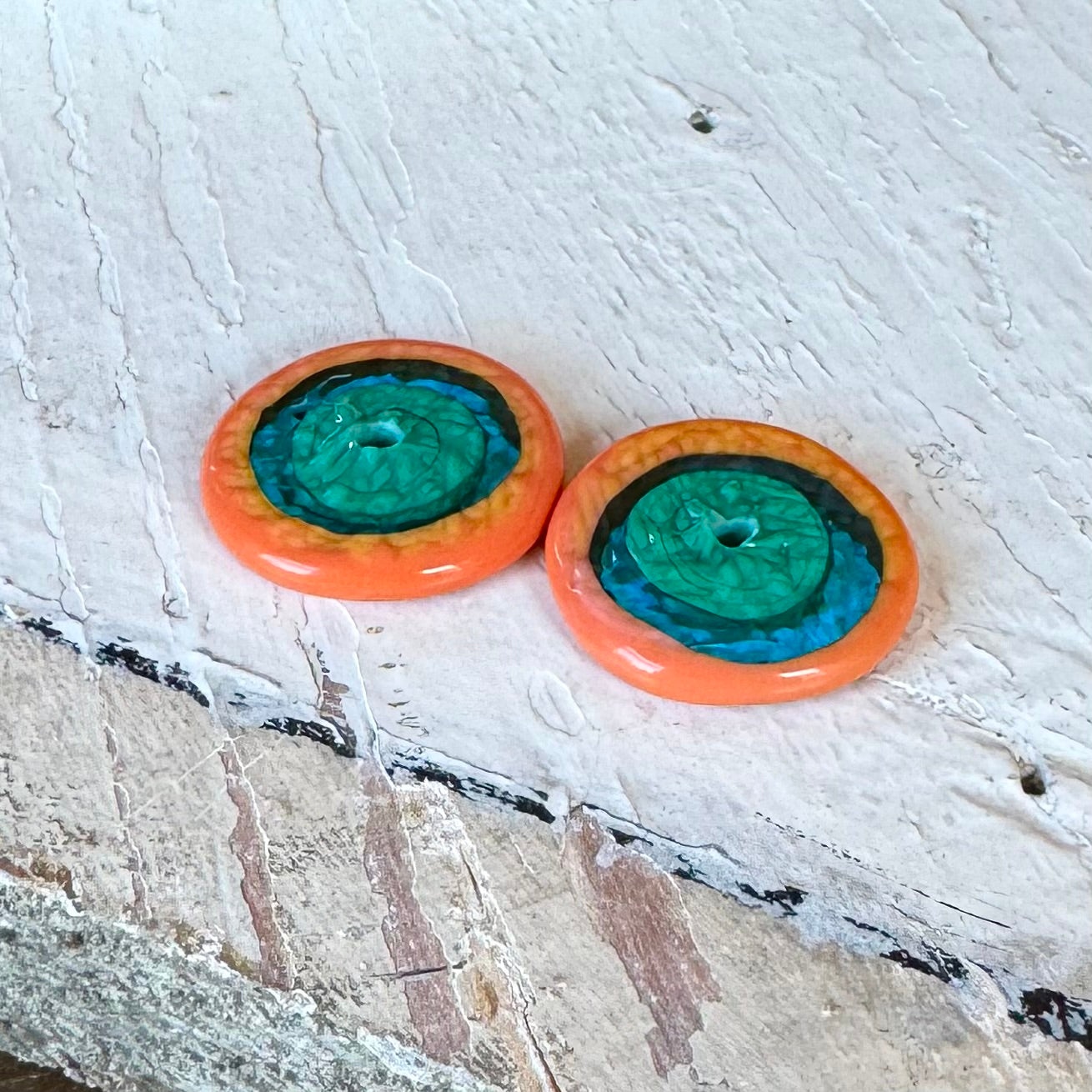 TEXTURED DISCS - Green, Electric Blue, Coral