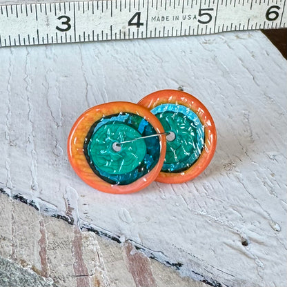 TEXTURED DISCS - Green, Electric Blue, Coral