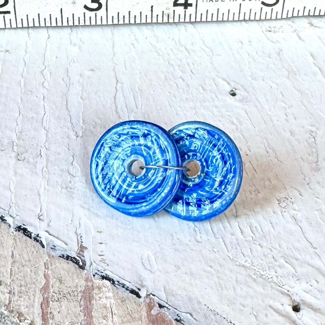 TEXTURED DISCS - Blue Demin