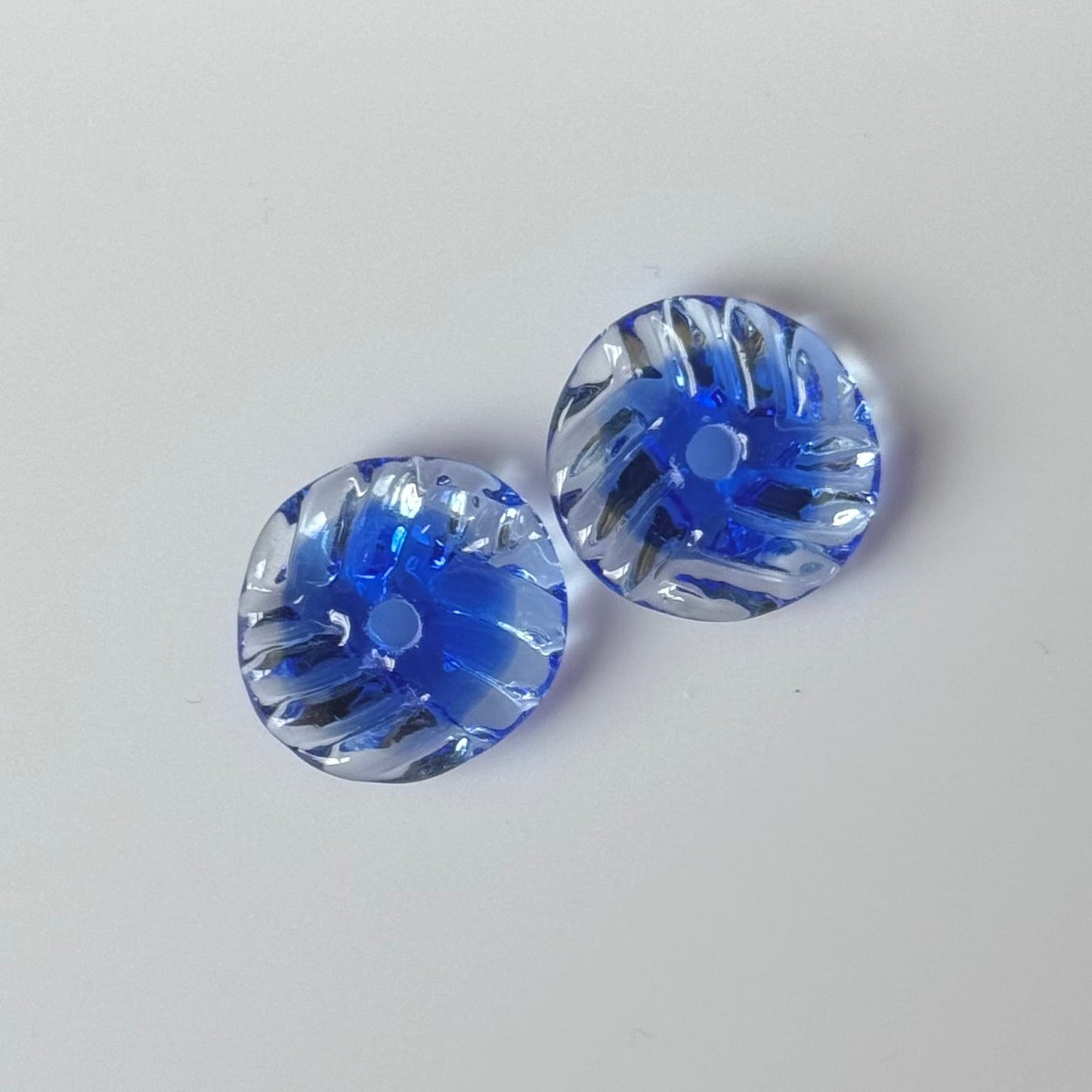 MINI PUFFS - Aqua on Blue