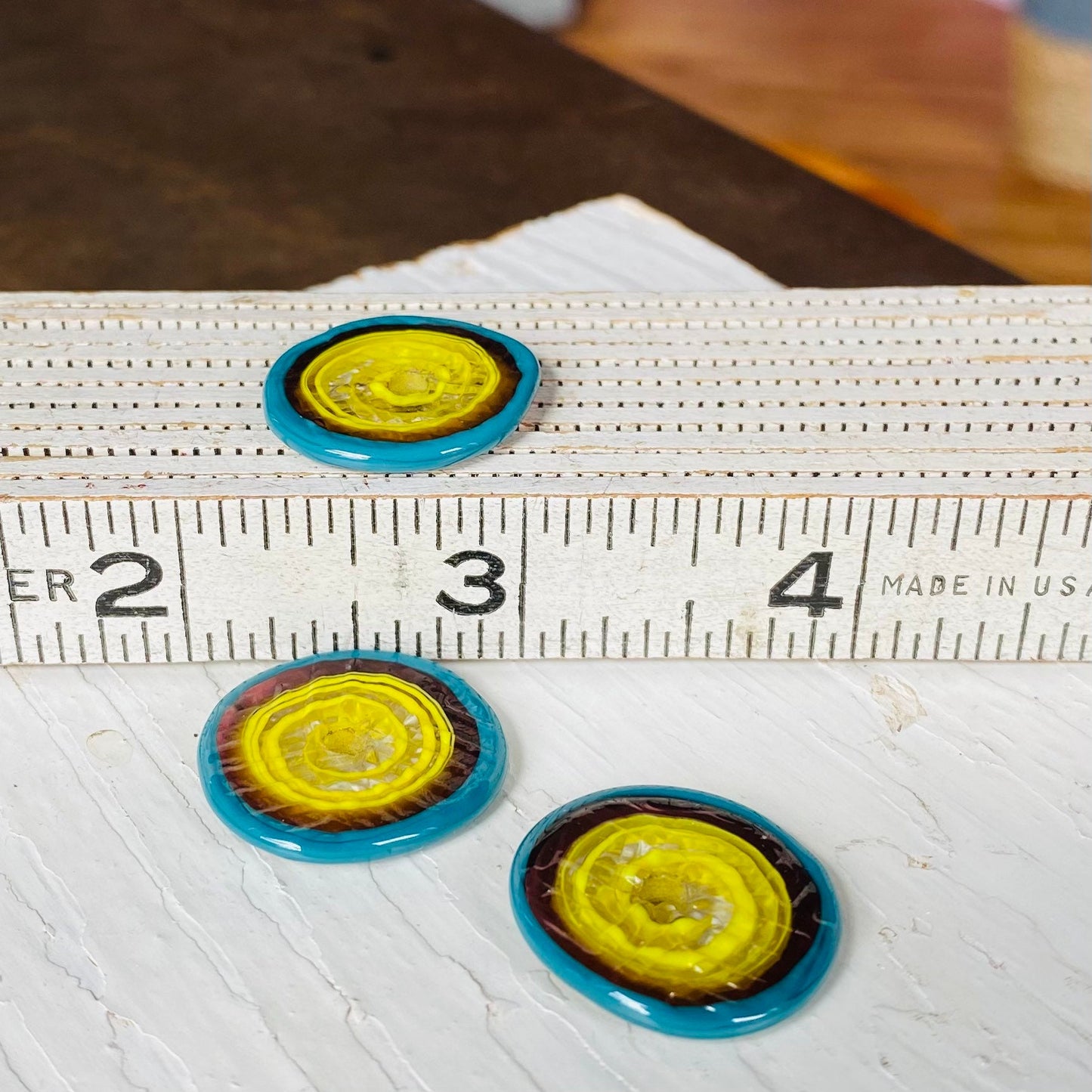 TEXTURED DISCS - Yellow, Purple, and Turquoise