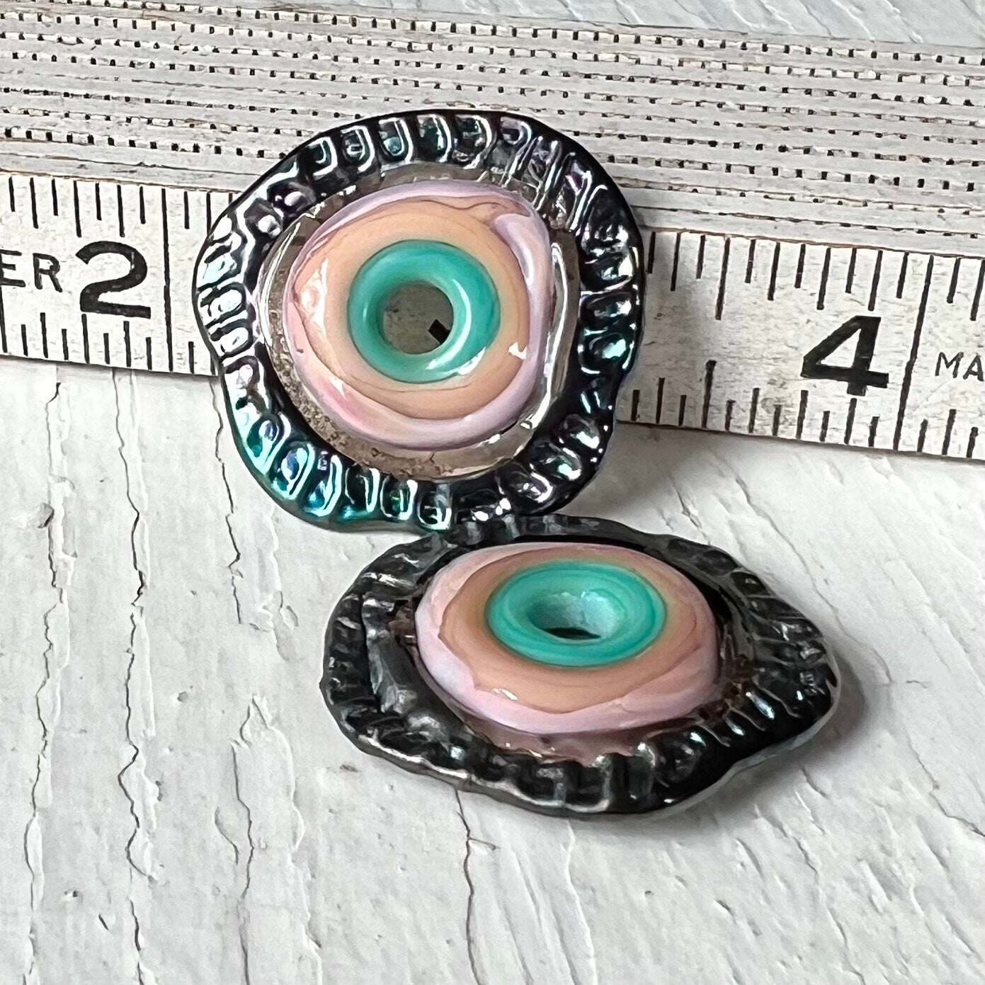 KALOOPS - Turquoise Lilac and Metallic Purple Pair