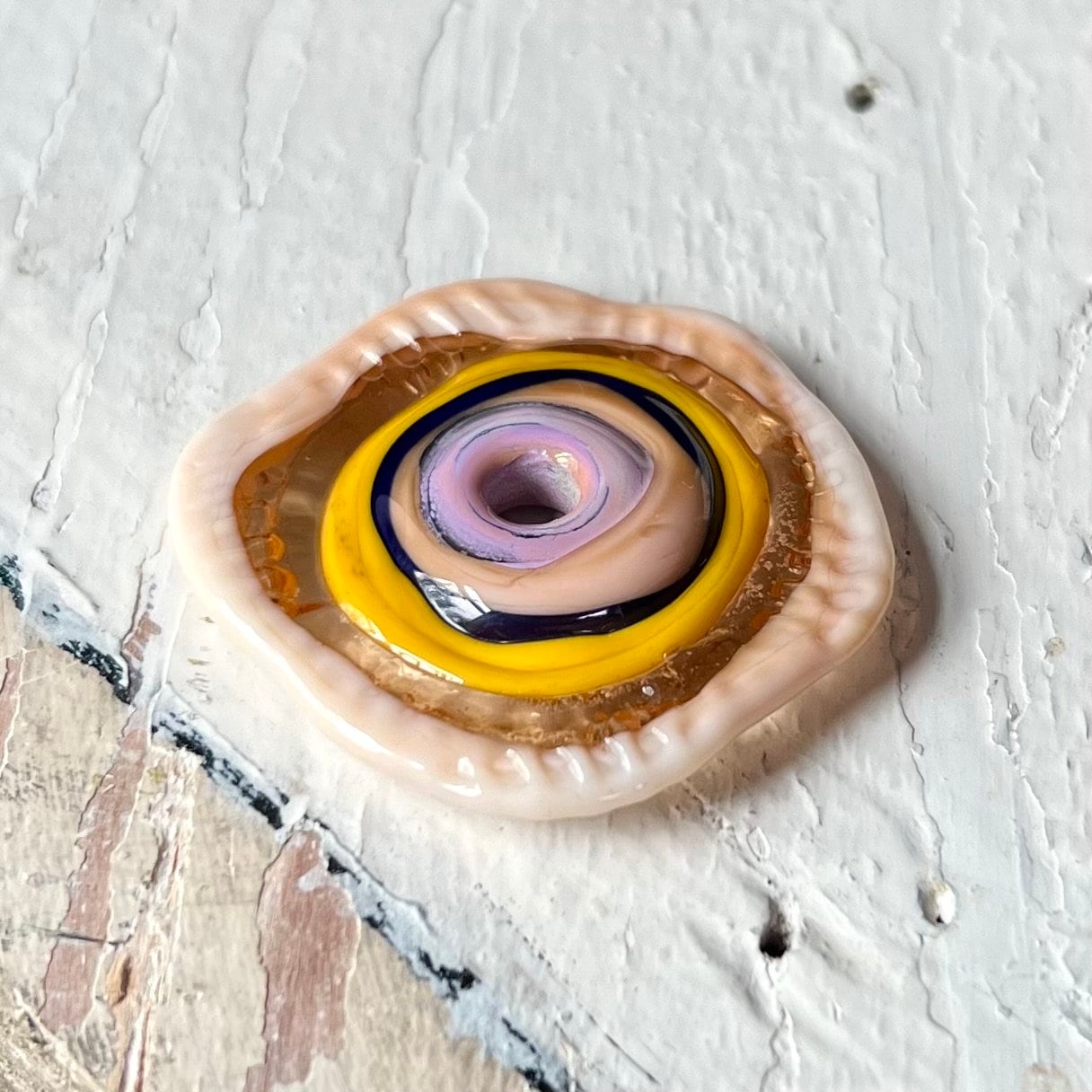 KALOOPS - Yellow Cream and Purple Focal