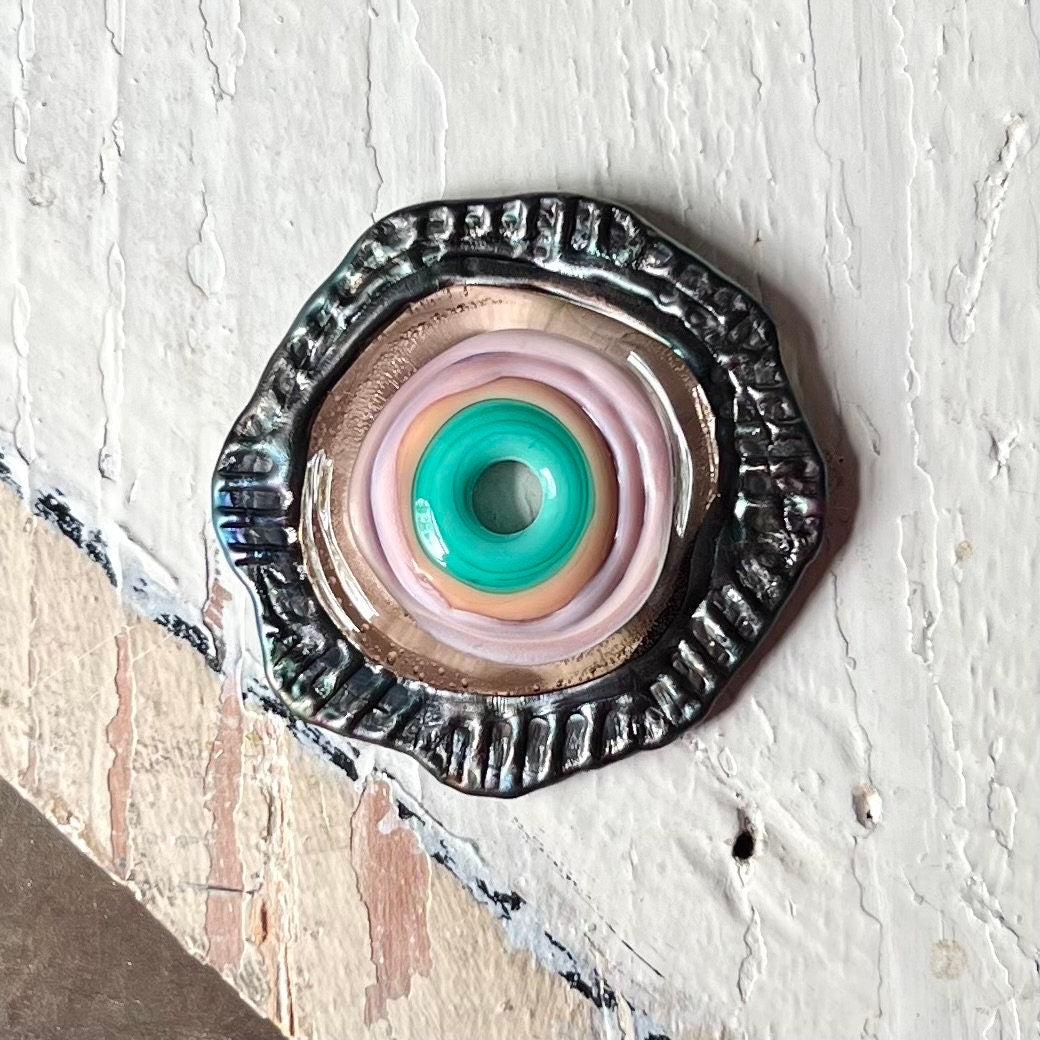 KALOOPS - Turquoise Lilac and Metallic Purple Focal
