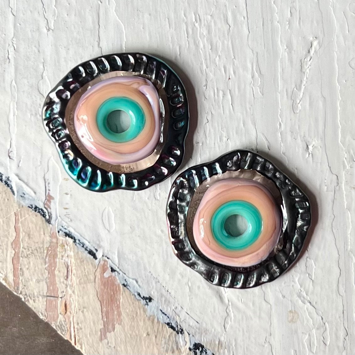 KALOOPS - Turquoise Lilac and Metallic Purple Pair