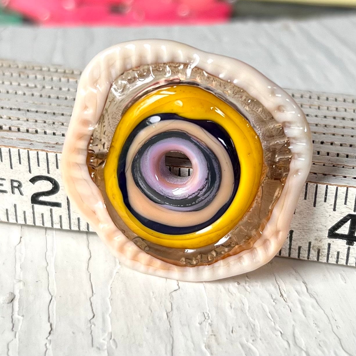 KALOOPS - Yellow Cream and Purple Focal