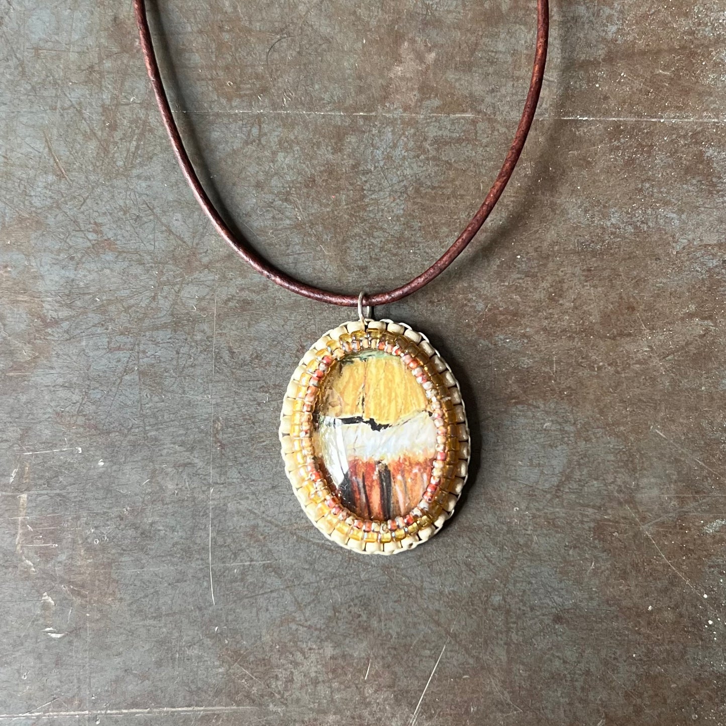 Bead Embroidered Solo - Abstract