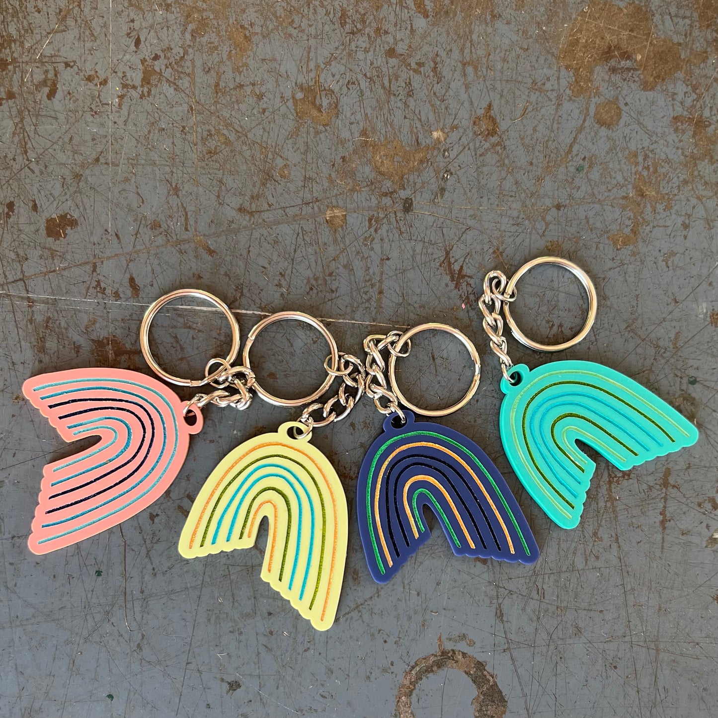 Acrylic Key Chains - Rainbow