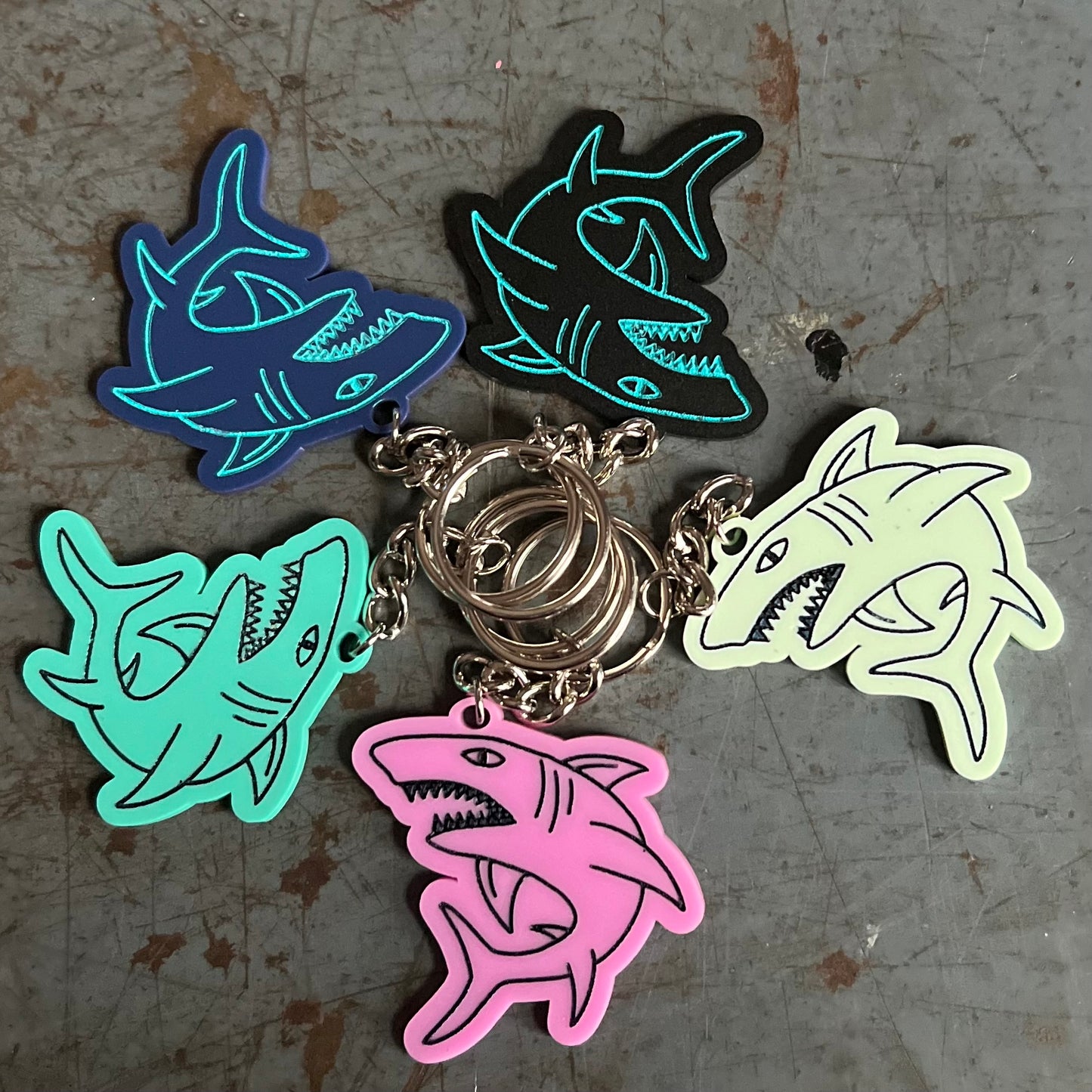 Acrylic Key Chains - Shark