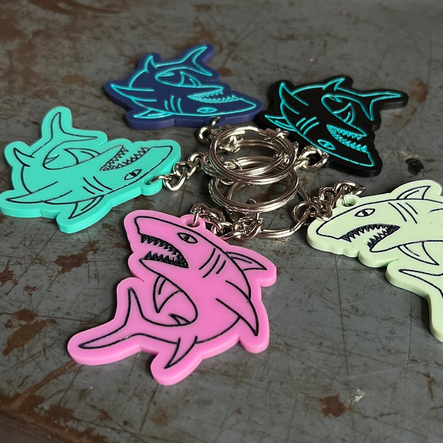 Acrylic Key Chains - Shark