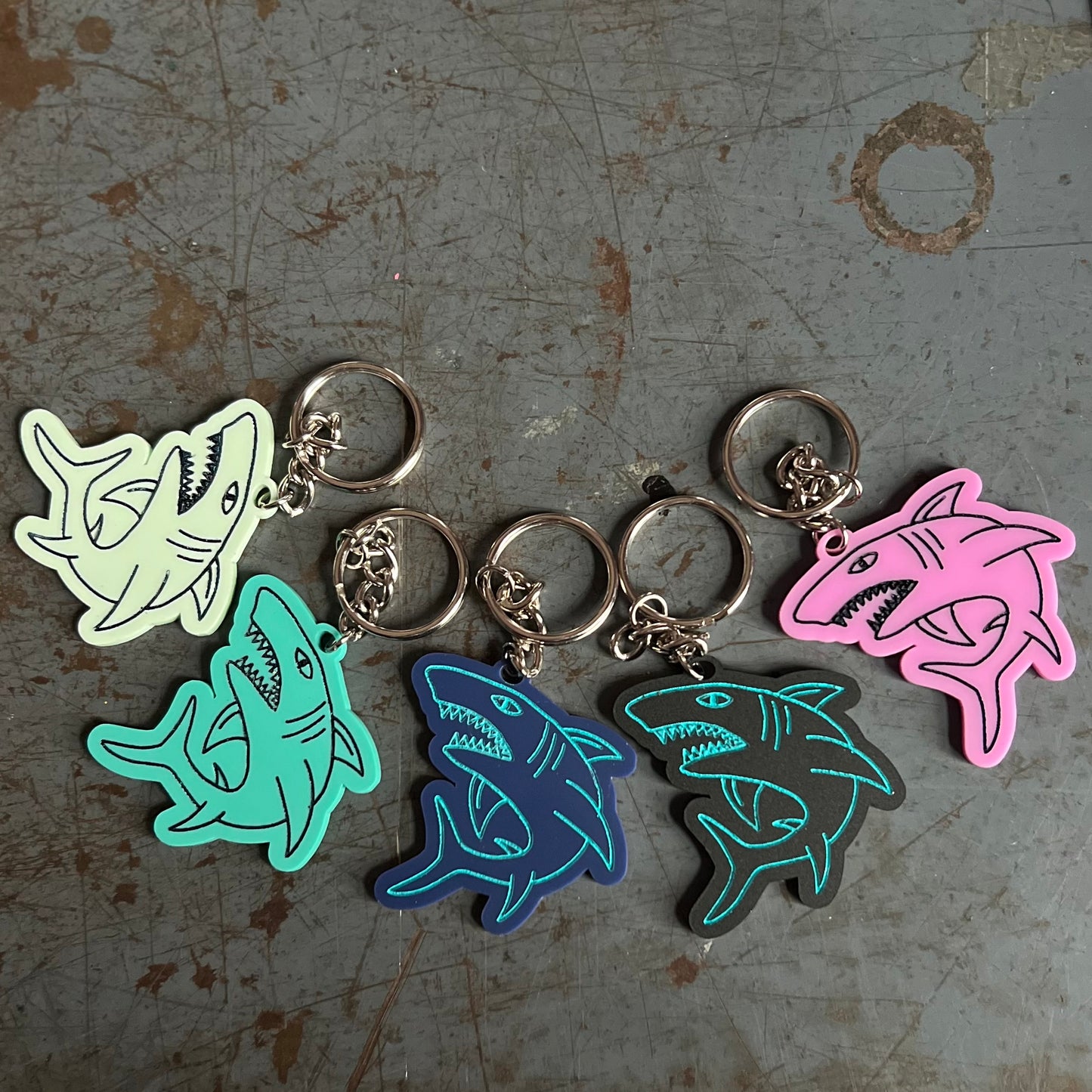 Acrylic Key Chains - Shark