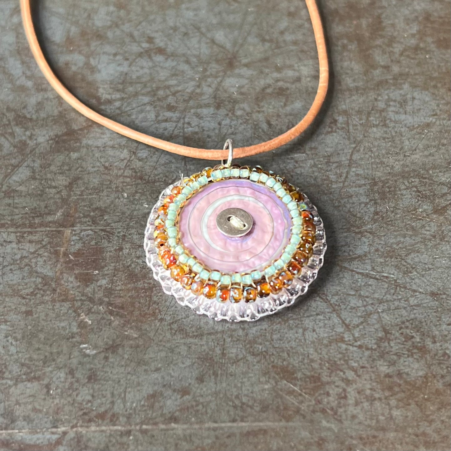 Bead Embroidered Solo - Purple