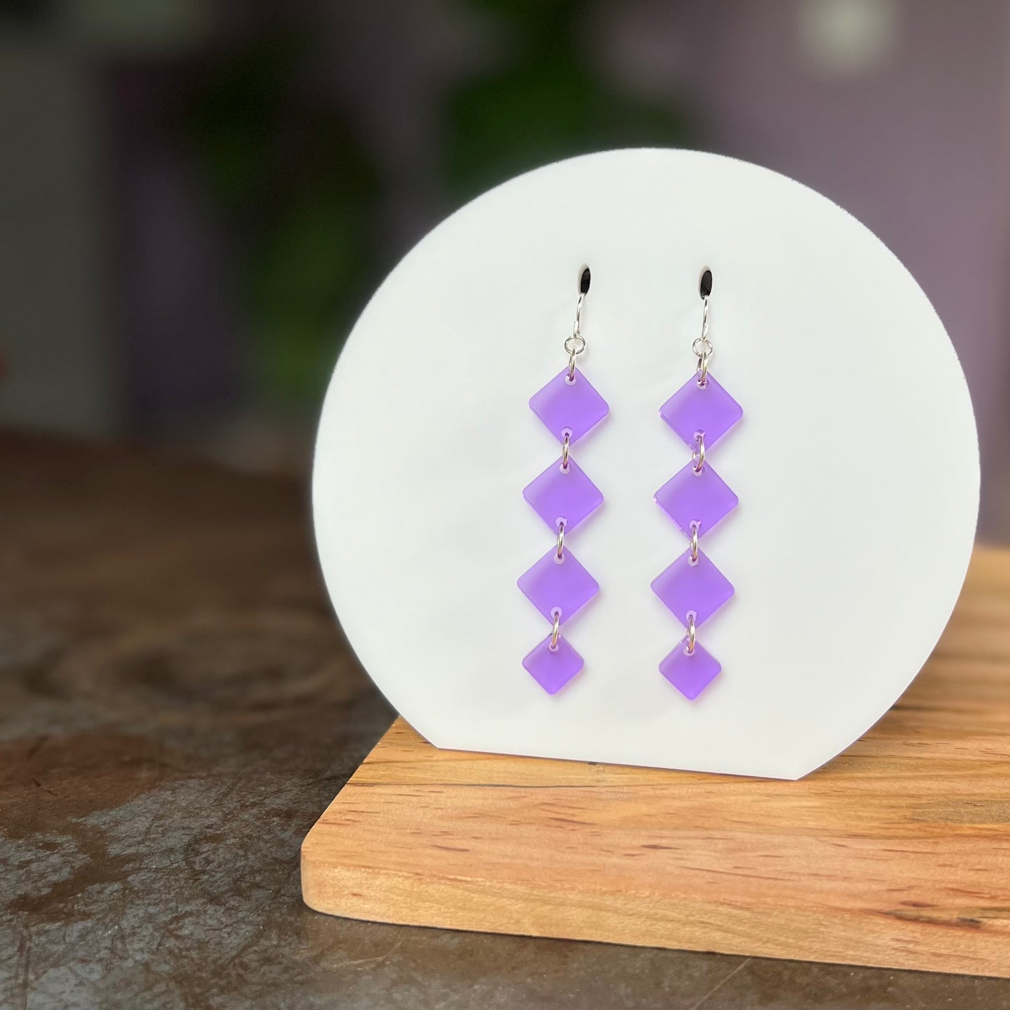Long Diamond Earrings - New Colors!