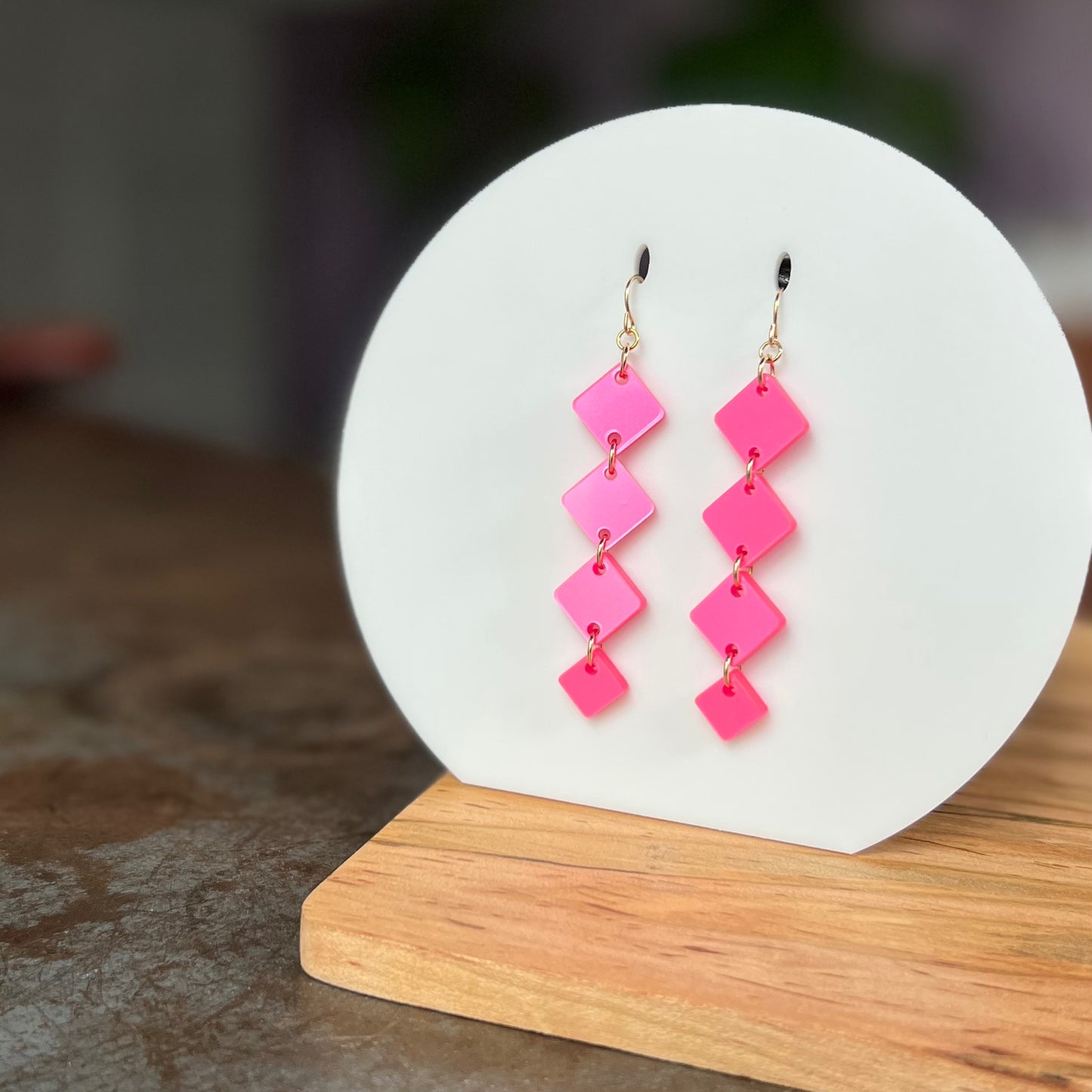 Long Diamond Earrings - New Colors!