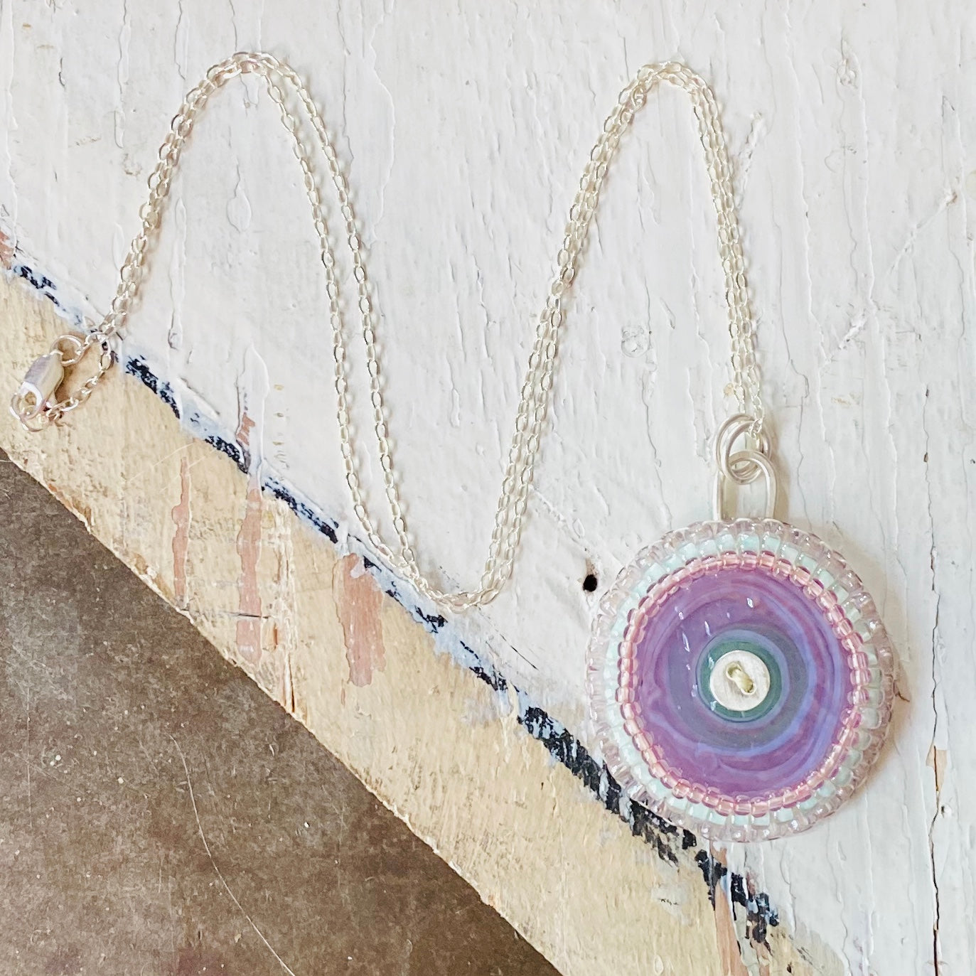 Bead Embroidered Solo - Lilac