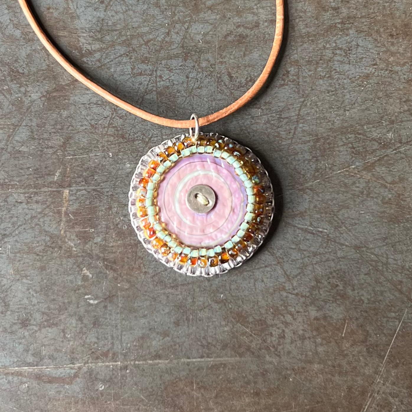 Bead Embroidered Solo - Purple