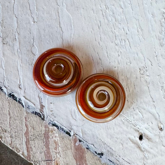 RONDELLES - Shiny Caramel Spirals