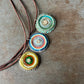 Bead Embroidered Solo - Earthy Blue