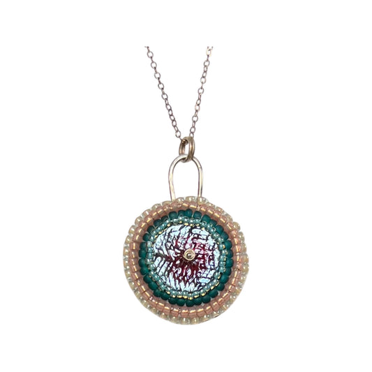 Bead Embroidered Solo - Ruby